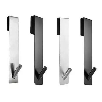 Держатель для полотенец из нержавеющей стали для кухонных шкафов, задний крючок для двери, ключ, держатель для полотенец, одежды, шарфов, вешалка для ванной, органайзер