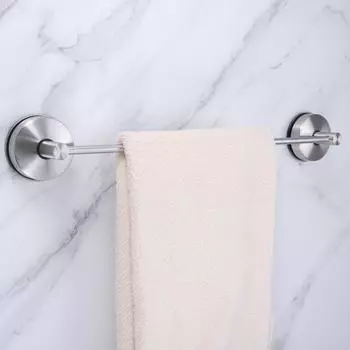Держатель для полотенец на присоске для ванной комнаты 428/550 мм, ручная присоска из нержавеющей стали, настенная вешалка для полотенец для кухни и душа