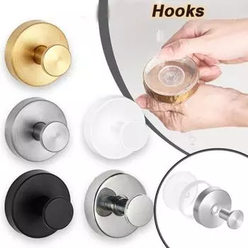 Держатель для полотенец No Punch из нержавеющей стали, настенная вешалка, современные настенные крючки для халата, пальто, полотенца White