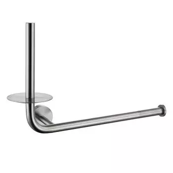 Держатель для полотенец с держателем для туалетной бумаги из нержавеющей стали, двойной настенный держатель для туалетной бумаги, Multif серебряный