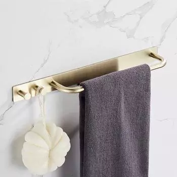 Держатель для полотенец с сильной вязкостью и двумя крючками, нержавеющая нержавеющая сталь 304 3M01N