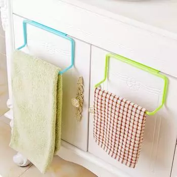 Держатель для полотенец, вешалка для шкафа, вешалка, крючок для ванной комнаты, кухни, дома, организация, конфетный цвет J19 белый