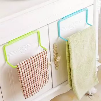 Держатель для полотенец, вешалка для шкафа, вешалка, крючок для ванной комнаты, кухни, дома, организация конфетного цвета P21 белый
