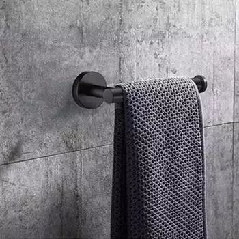 Держатель для полотенец Yousheng, прочный, устойчивый к коррозии, простая установка, современный дизайн, набор для хранения полотенец чёрный