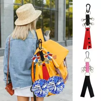 Держатель для помпона, держатель для банта для черлидинга, ремни для рюкзака, сумка для черлидинга, аксессуар для девочек-подростков, спортивные товары чёрный