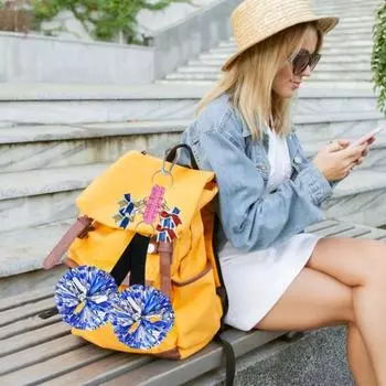 Держатель для помпона, держатель для болельщиц, ремни для рюкзака, сумка для болельщиц, аксессуар для розовый