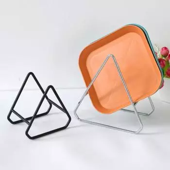 Держатель для посуды, экономящий место, легко моющийся, железный, художественный, сушильный, органайзер для посуды, кухонный гаджет S золотистый