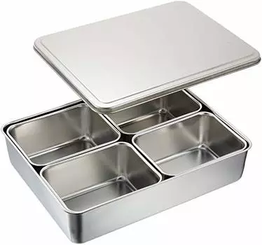 Держатель для приправ Endo Shoji TKG Seasoning Condiment, 4 шт., ширина x глубина x высота (мм) 285 x 225 x 60 Может использоваться как контейнер для хранения в вазе