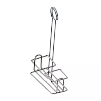 Держатель для приправ, органайзер для специй, вмещает 2 бутылки, железная корзина для хранения, полка для емкости со вкусовыми добавками на столешницу Argent
