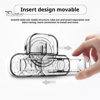 Держатель для присоски, стойка для хранения, прочная, несущая, простая установка, съемный органайзер для бутылок в ванной, настенная полка серый