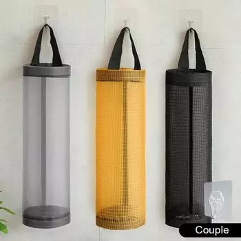 Держатель для продуктовых сумок Yousheng, диспенсер для пластиковых пакетов, прозрачная сетчатая конструкция, большая емкость для продуктовых сумок, держатели для хозяйственных сумок