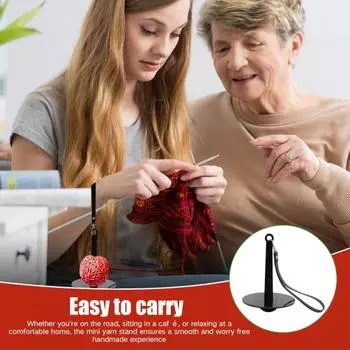 Держатель для пряжи на запястье Легкий акриловый держатель для шариков пряжи Многоразовый держатель для пряжи для домашних любителей вязания крючком прозрачный