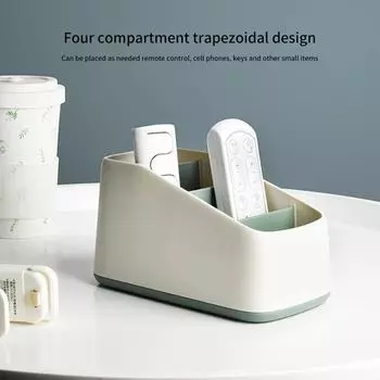 Держатель для пульта дистанционного управления, 4 слота, настольный ящик для хранения, телевизор, пульт дистанционного управления, телефон, трапециевидная корзина, органайзер для канцелярских принадлежностей, чехол для домашнего отеля