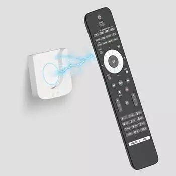 Держатель для пульта дистанционного управления Настенное крепление без дрели Самоклеящийся Компактный многофункциональный телевизор Контроллер кондиционера Магнитный крючок Товары для дома чёрный