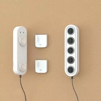 Держатель для пульта дистанционного управления Настенное крепление без дрели Самоклеящийся Компактный многофункциональный телевизор Контроллер кондиционера Магнитный крючок Товары для дома чёрный