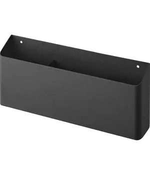 Держатель для пульта дистанционного управления Yamazaki Jitsugyo, пинцет и шурупы для дерева, совместимый со стенами из гипсокартона, черный, W25 x x H11 см, плавающий, башня чёрный