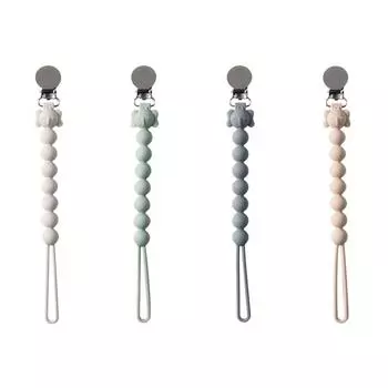 Держатель для пустышки, силиконовая цепочка для моляров, цепочка для детской соски, держатель для соски, зажимы для соски, цепочки