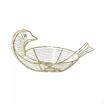 Держатель для яиц Chicken Design, корзина для хранения фруктов и овощей золотой