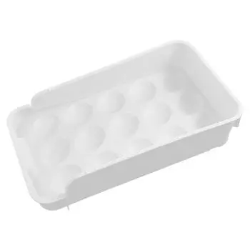 Держатель для яиц Ящик для хранения Fresh-Keeping 15 Сетка Ящик для хранения Контейнер для яиц Ящик для хранения Fresh-Keeping белый