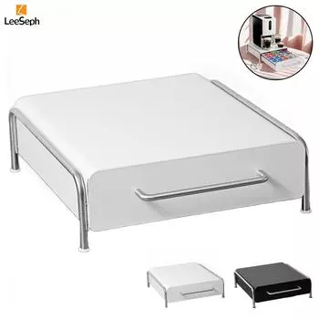 Держатель для ящика для хранения кофейных капсул Leeseph, совместимый с чашками K-Cups, органайзер для кофейных капсул с нескользящими ножками, кофейный аксессуар чёрный