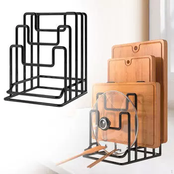 Держатель для разделочной доски, подставка, отдельно стоящая металлическая посуда, крышки для кастрюль и сковородок для кухни