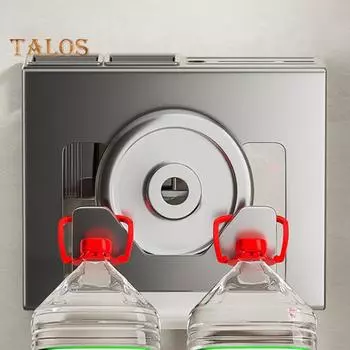 Держатель для разделочной доски, стойка для хранения с поддоном для сбора капель, прочный, выдерживающий нагрузку, простой в установке настенный органайзер для ножей и столовых приборов белый