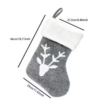Держатель для рождественских чулок Украшения на елку Мешки с оленями Рождественские подарочные пакеты Подарки Детские украшения Настенные рисунки Носки Наполнители Новые -