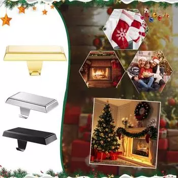 Держатель для рождественских чулок Yousheng, крючок для хранения, устойчивый к коррозии, с нескользящим дном, вешалка для носков золотистый