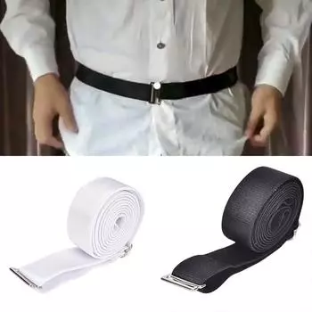Держатель для рубашки Регулируемая рубашка Stay Best Tuck It Belt Мужская рубашка удерживается чёрный