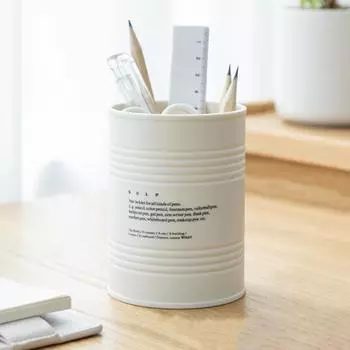 Держатель для ручек, большая емкость, экономия места, стиль Ins, утолщенный держатель для канцелярских принадлежностей, держатель для хранения косметики, домашнее использование белый