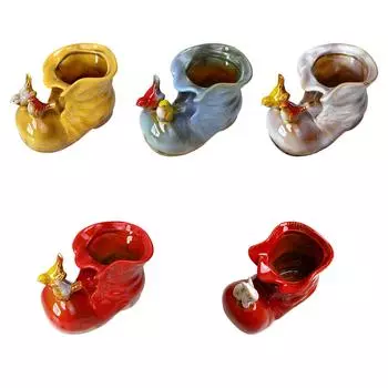 Держатель для ручек, держатель для кистей для макияжа, статуэтка для домашнего декора, косметическое хранилище, коллекционный настольный центральный элемент, украшение для стола