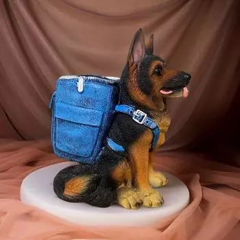 Держатель для ручек для собак, ручка для немецкой овчарки, органайзер для карандашей, настольная чашка для карандашей, держатель для кистей для макияжа, декор для офисного стола Dog