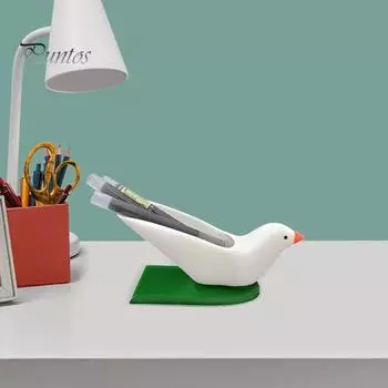 Держатель для ручек из смолы, настольный органайзер, многофункциональный настольный органайзер с дизайном «Голубь мира», сделанный своими руками белый