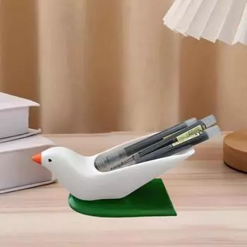 Держатель для ручек из смолы, настольный органайзер, дизайн ручной работы в виде голубя мира, многофункциональное настольное хранилище