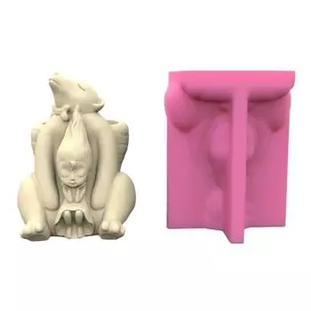 Держатель для ручек «Медведь и девочки», силиконовые формы, форма для украшения стола, инструмент для изготовления штукатурки, форма для сочного горшка, легко моется