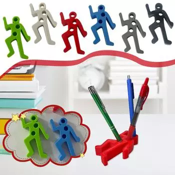 Держатель для ручек на месте преступления, уникальная подставка для ручек на месте преступления, подставка для карандашей, декор для стола, органайзер для стола, забавный держатель для ручек для стола One Size красный