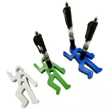 Держатель для ручек на месте преступления, забавные настольные аксессуары, уникальный офисный декор, крутые настольные гаджеты, необычный держатель для карандашей красный