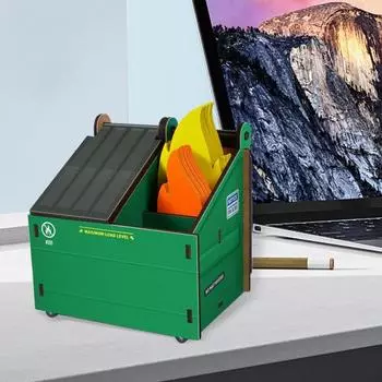 Держатель для ручек с карточками Flame Note Cards 3 отделениями Огнестойкая настольная коробка для ручек