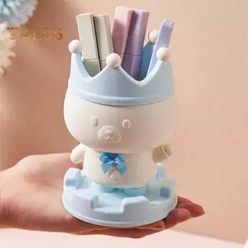 Держатель для ручек с рисунком свиньи, настольный органайзер, многофункциональный держатель для хранения кистей для макияжа, для дома, школы, канцелярских принадлежностей