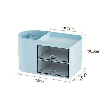 Держатель для ручек с выдвижным ящиком, многофункциональный настольный органайзер, ящик для хранения канцелярских принадлежностей