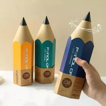 Держатель для ручек в форме карандаша, креативный настольный держатель с крышкой, пылезащитный ящик для хранения канцелярских принадлежностей, ведро для хранения, держатель для кистей для макияжа зелёный