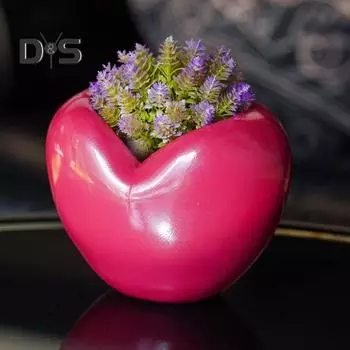 Держатель для ручек в форме сердца, настольный органайзер большой емкости, портативный влагостойкий многоцелевой органайзер, подставка для дисплея розы красного