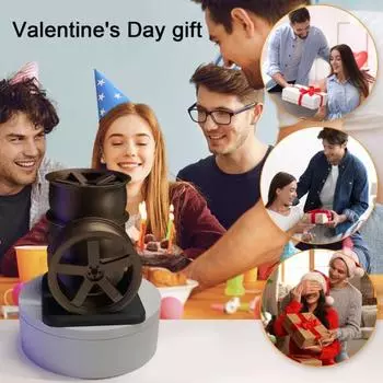 Держатель для ручек Yousheng Car Hub, 3D-печатная настольная линейка и органайзер для карандашей, для офиса, дома, школы, держатель для ручек в форме ступицы, подарок для мужчин, механиков чёрный