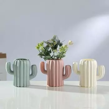 Держатель для ручки, противоскользящая милая пластиковая домашняя декоративная ваза для цветов для школы розовый