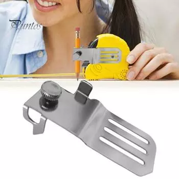 Держатель для рулетки Точная маркировка Простота установки Компактный размер Легкий портативный держатель для рулетки Инструмент для деревообработки серебряный
