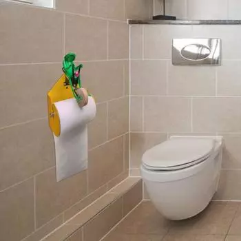 Держатель для рулонной бумаги в виде лягушки, настенное крепление для ванной комнаты, кухни, одноколесный велосипед, туалетная бумага с животными, диспенсер для полотенец, стеллаж для хранения, подарки на день рождения A