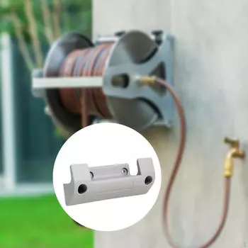 Держатель для садового шланга, практичный, удобный, простой в использовании органайзер с памятью, который собран 14.2cmx3.4cmx3.8cm серый