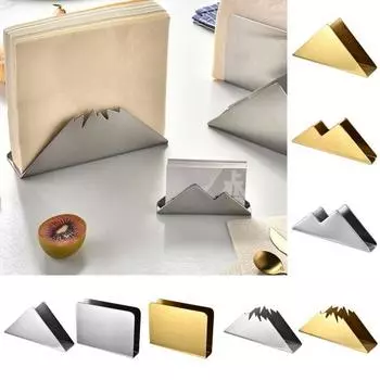 Держатель для салфеток, большая емкость, экономия места, обеденный стол из нержавеющей стали, подставка для хранения бумажных салфеток, бытовые принадлежности 2 серебряный