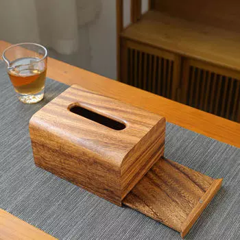 Держатель для салфеток для лица, бумажный контейнер в деревенском стиле, коробка для салфеток, диспенсер для офисного туалета 19.5x13x9.5cm