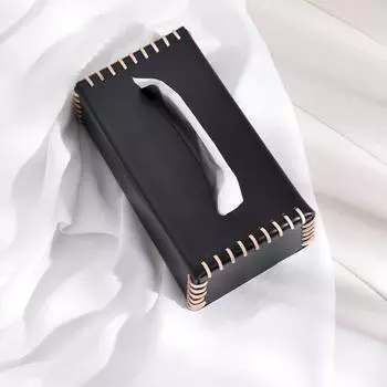 Держатель для салфеток из искусственной кожи, современный, водонепроницаемый, однотонный, с мягкой застежкой, диспенсер для салфеток, коробка, гостиная, ванная, кухня, автомобиль, принадлежности светло-серый